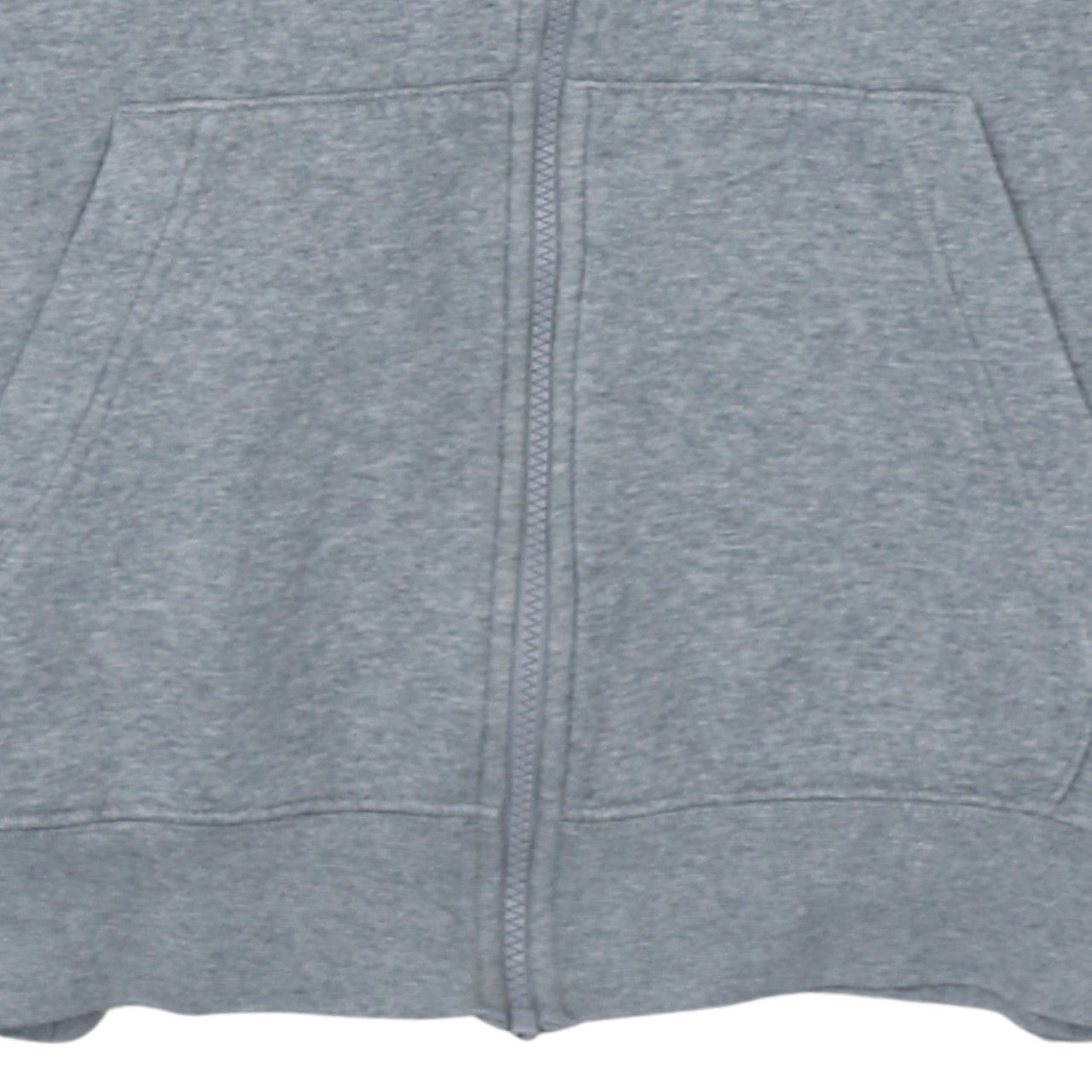Nike Men's Grey Full Zip Hoodie Small Regular Fit Cotton Blend