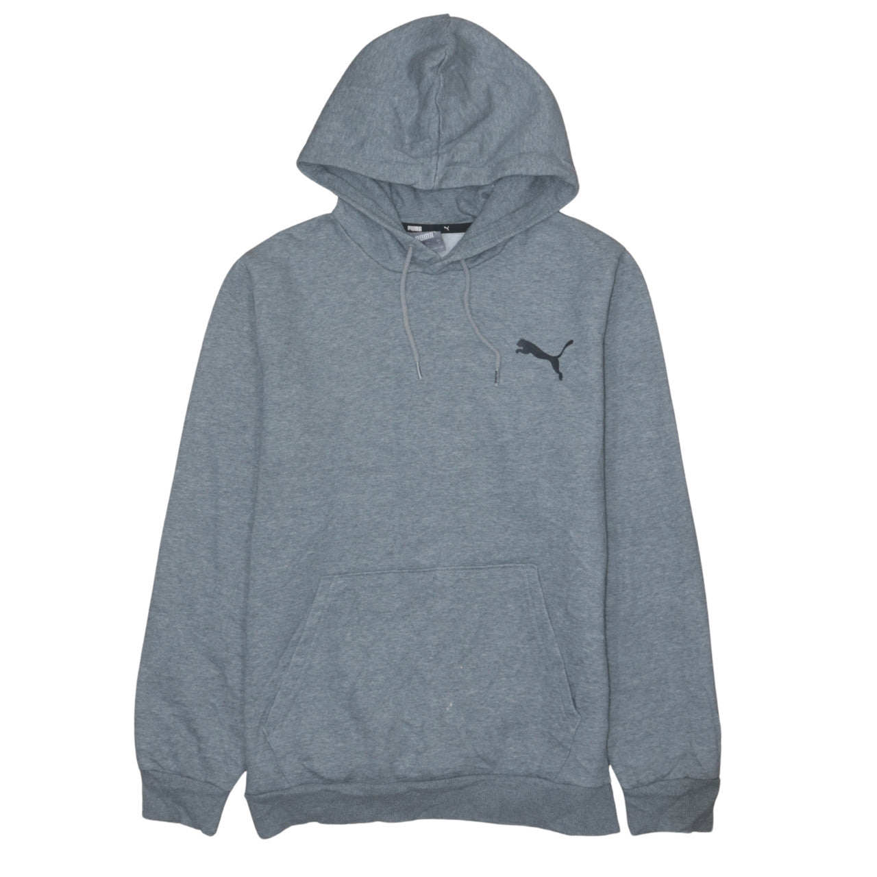 PUMA Boys Grey Pullover Hoodie Small Logo Hooded Sweatshirt Size S