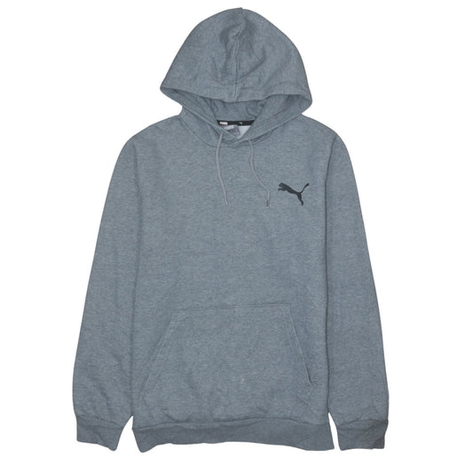 PUMA Boys Grey Pullover Hoodie Small Logo Hooded Sweatshirt Size S