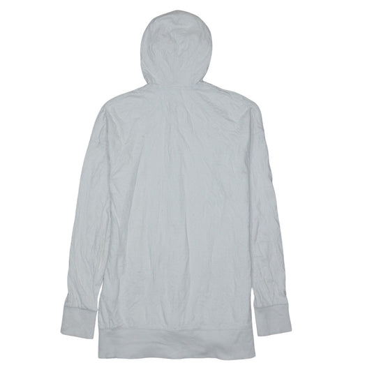 Nike Men’s White Full Zip Hoodie M Logo Lightweight Sportswear