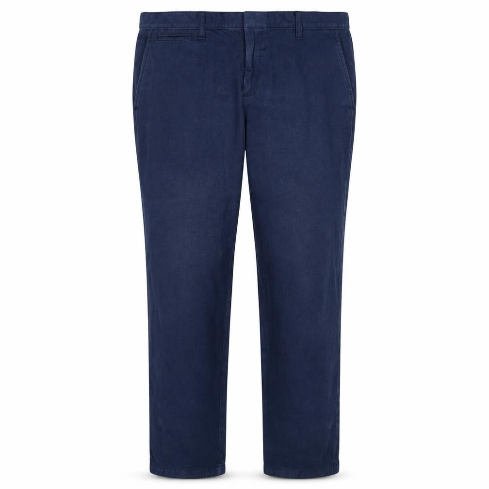 Tommy Hilfiger Men's Blue Slim Fit Cotton Chino Trousers 38x32