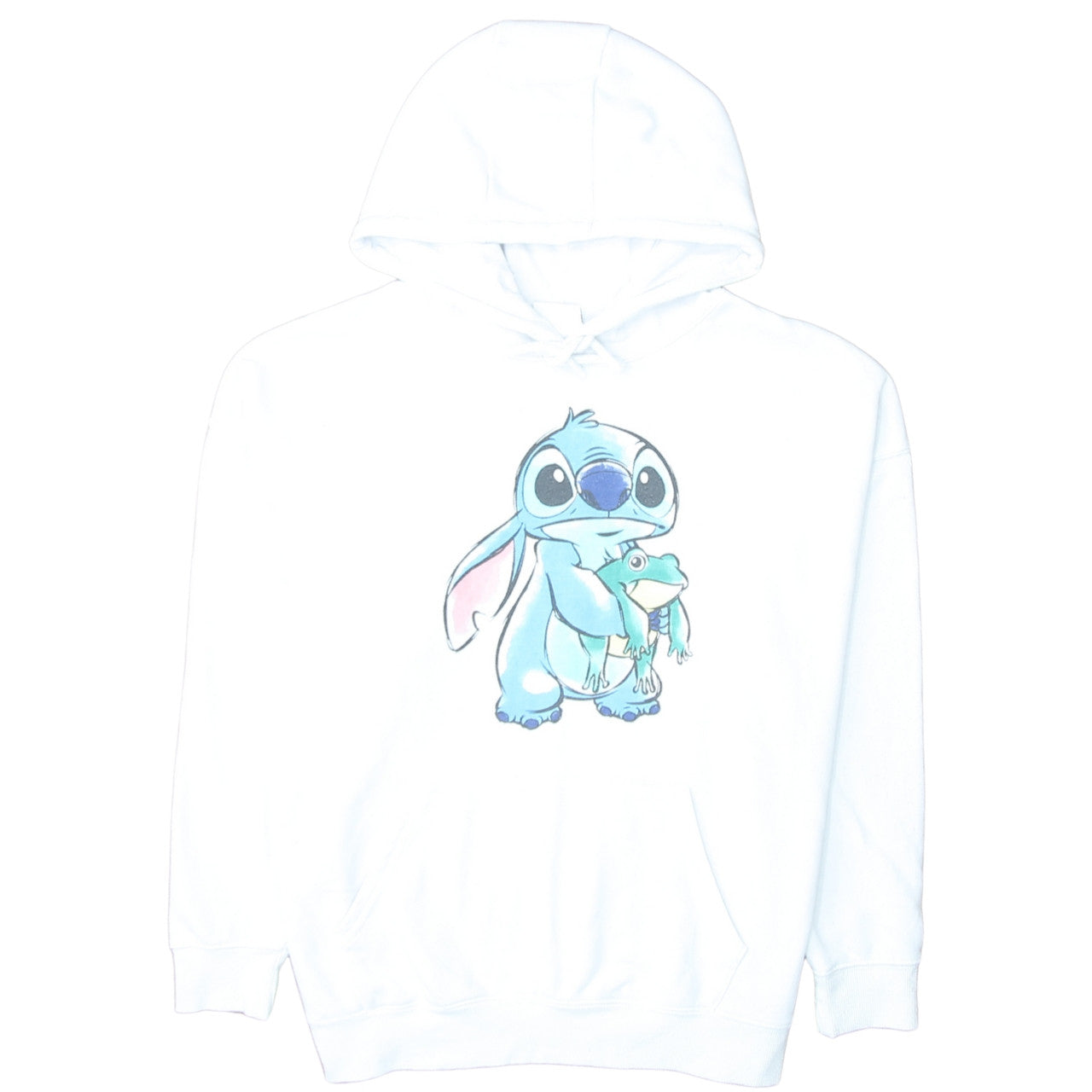 Primark Disney Stitch White Hoodie XS Women’s Pullover Sweatshirt