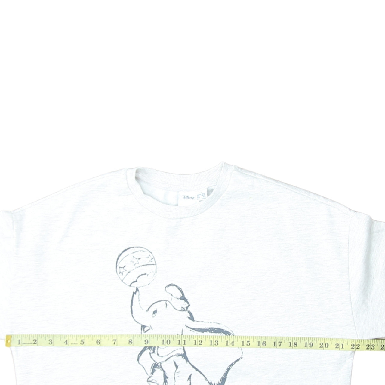 Disney Women White Dumbo Sweatshirt Size 10/12 Pullover Crew Neck