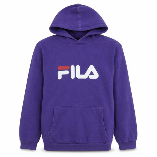 FILA Boys Purple Pullover Hoodie 13-14 Years Logo Casual Sweatshirt