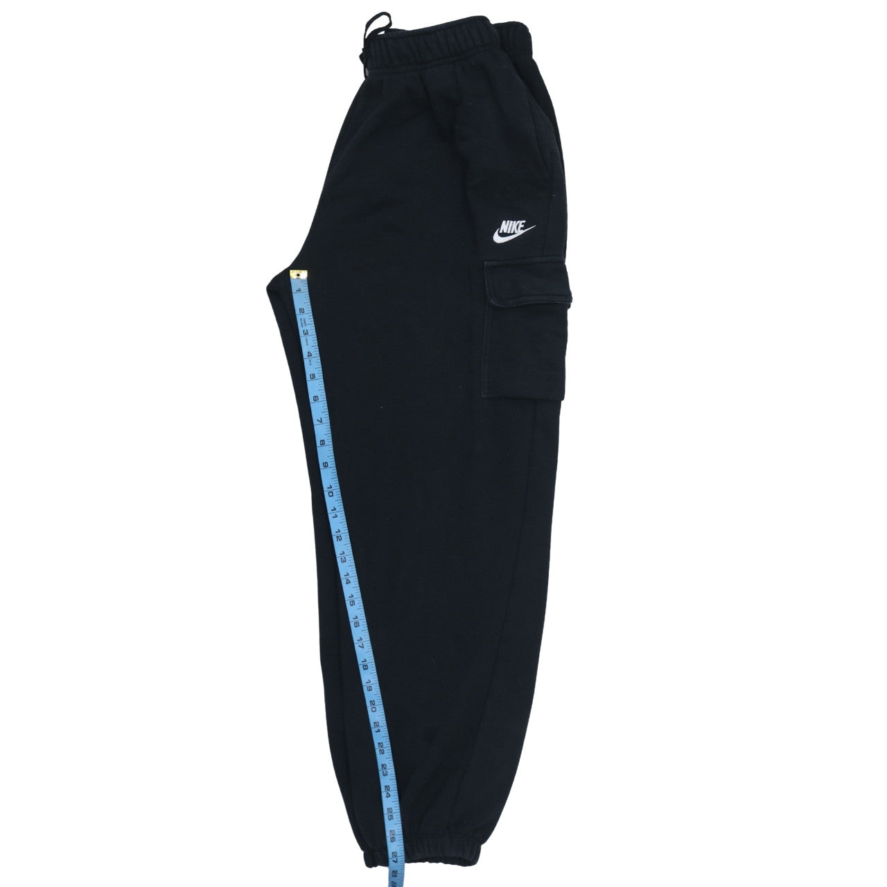 Nike Men's Black Cargo Fleece Jogger Trousers Size S