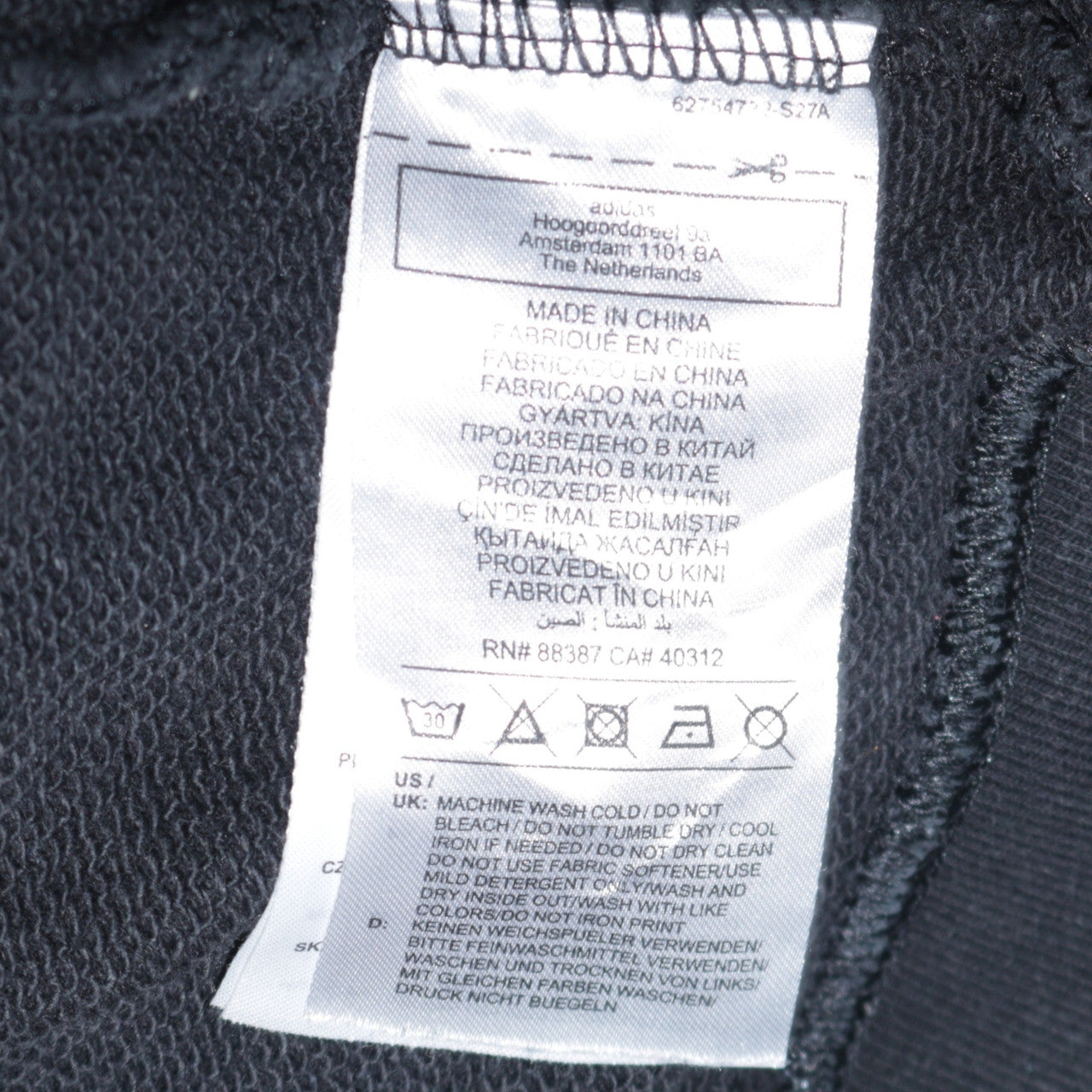 Adidas Men's Black 3XL Pullover Hoodie with Logo Print