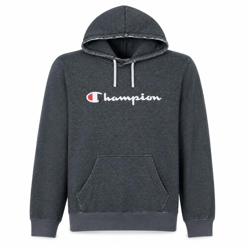 Champion Men’s Grey Pullover Hoodie Medium Logo Sportswear