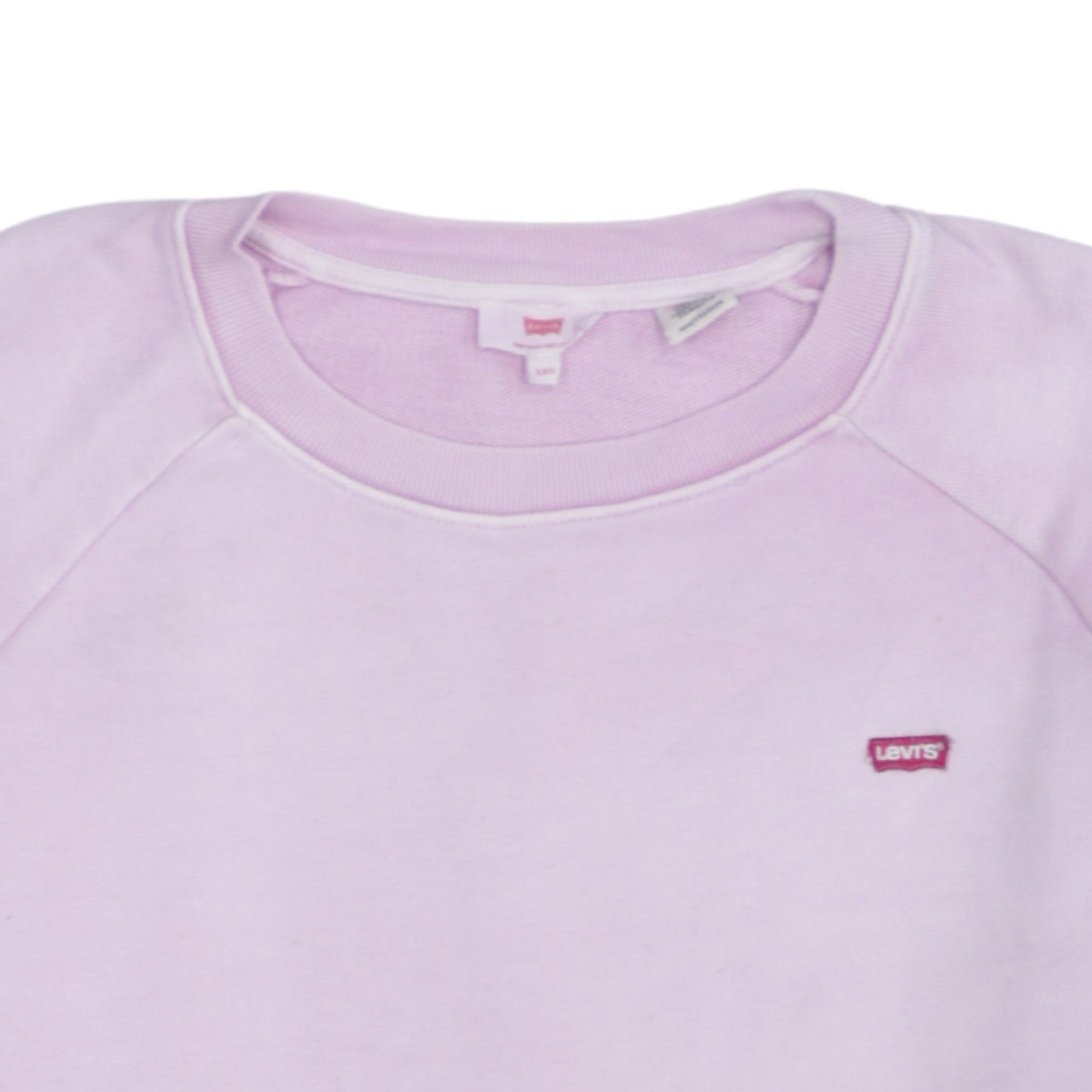 Levi's Womens Pink XXS Crew Neck Pullover Sweatshirt