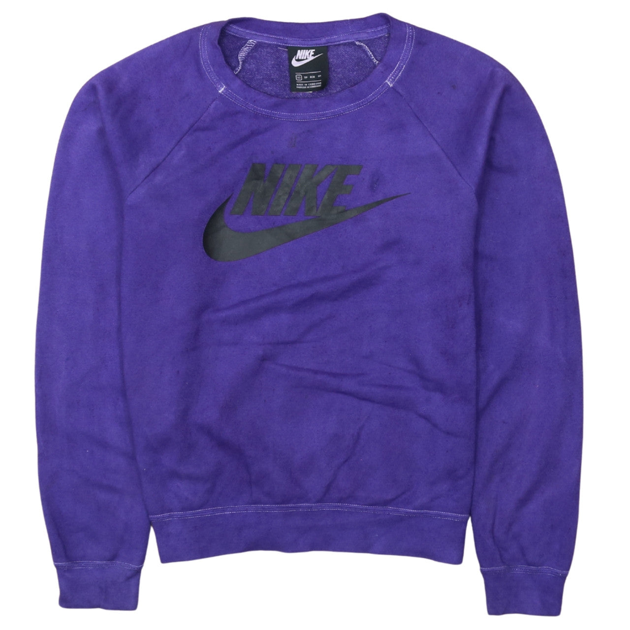 Nike Women's Purple Crew Neck Logo Pullover Sweatshirt XS
