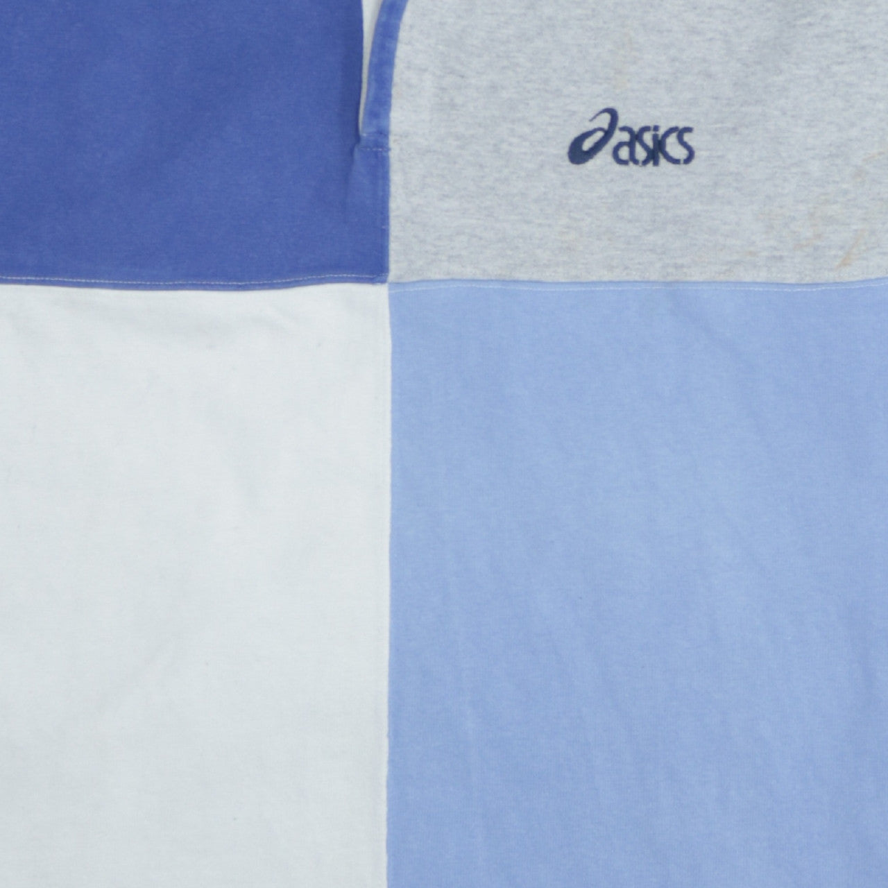 Asics Men’s Multicoloured Colourblock Cotton Polo Shirt L Retro Style