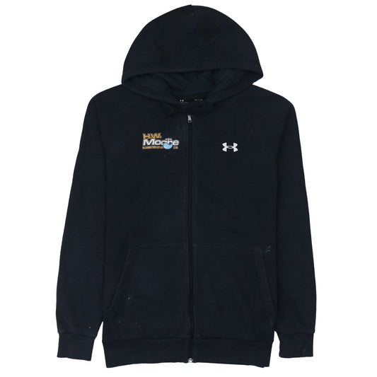 Under Armour Men's Black Full Zip Hoodie Small ColdGear Fleece