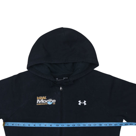 Under Armour Men's Black Full Zip Hoodie Small ColdGear Fleece