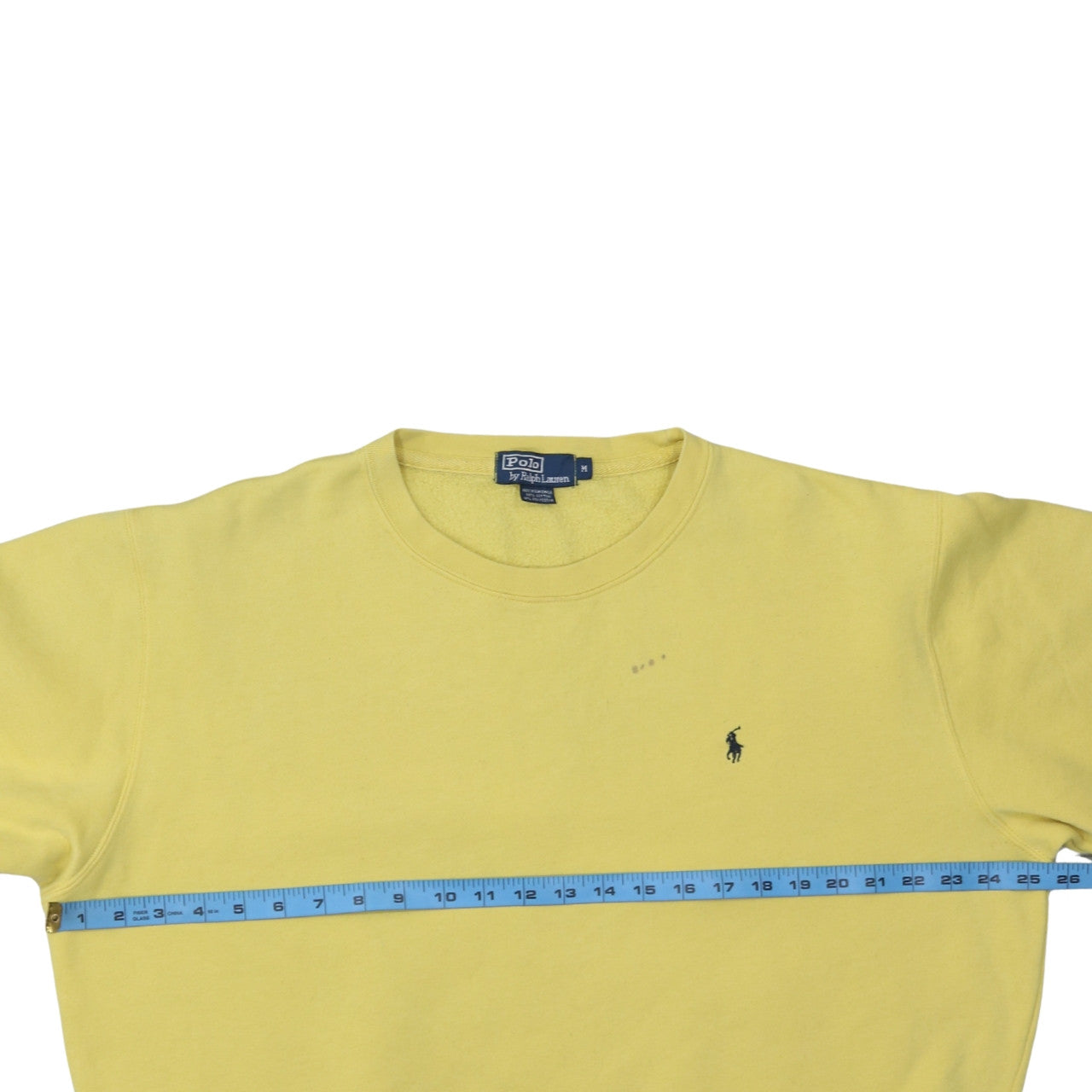 Polo Ralph Lauren Men's Yellow Crew Neck Sweatshirt M