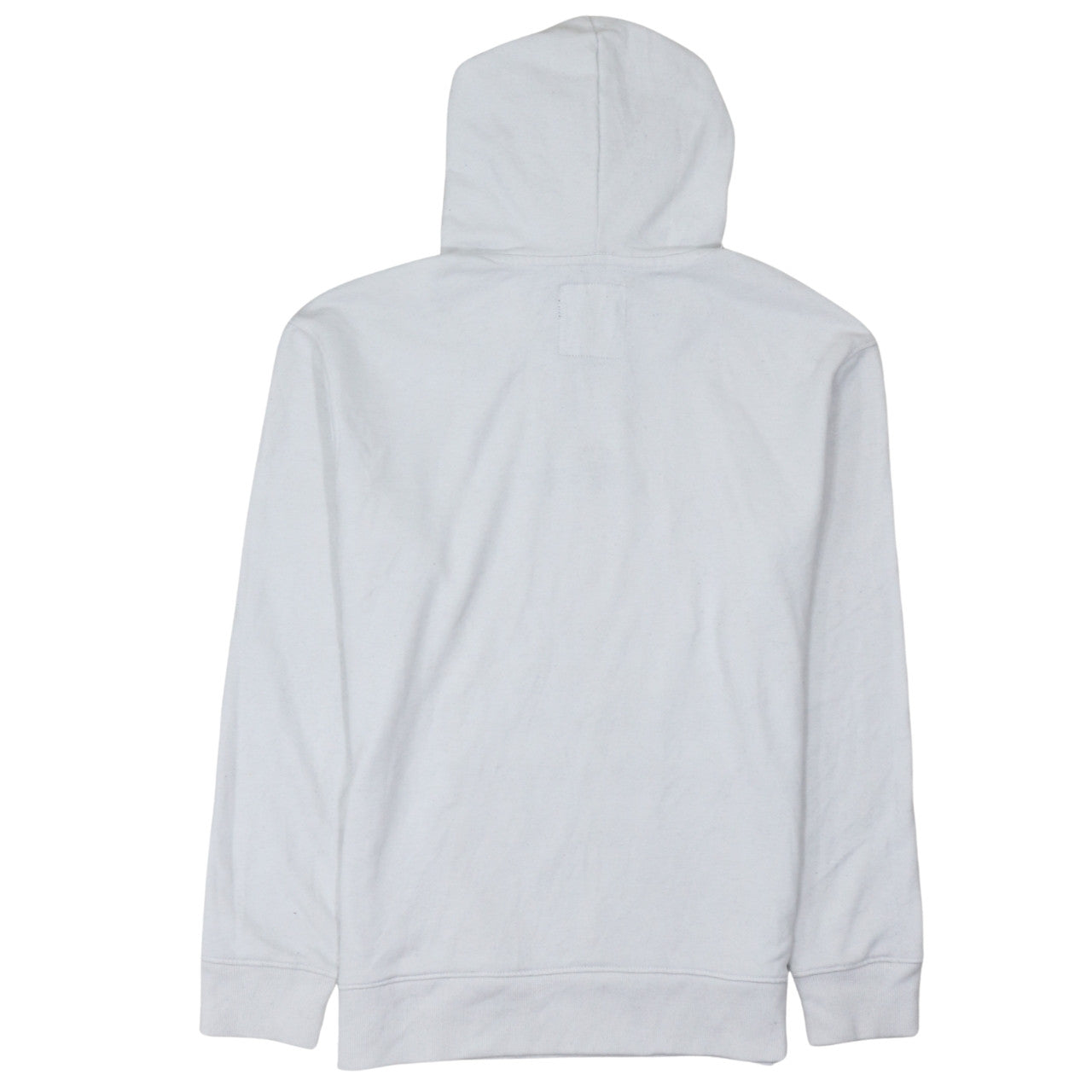 Hollister Mens White Pullover Hoodie XS Logo Embroidered Fleece
