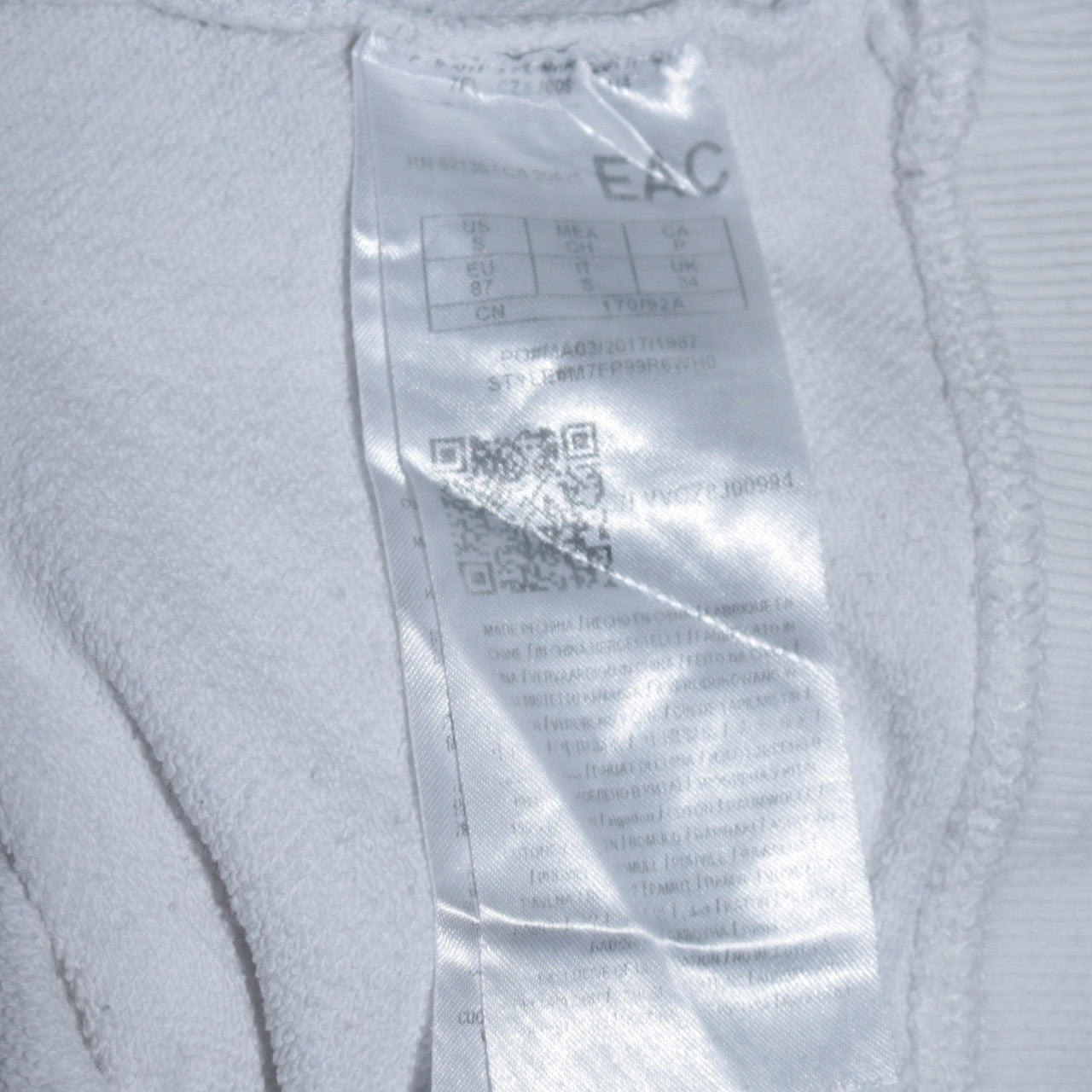 Guess Jeans U.S.A. White Logo Embroidered Sweatshirt Womens Small