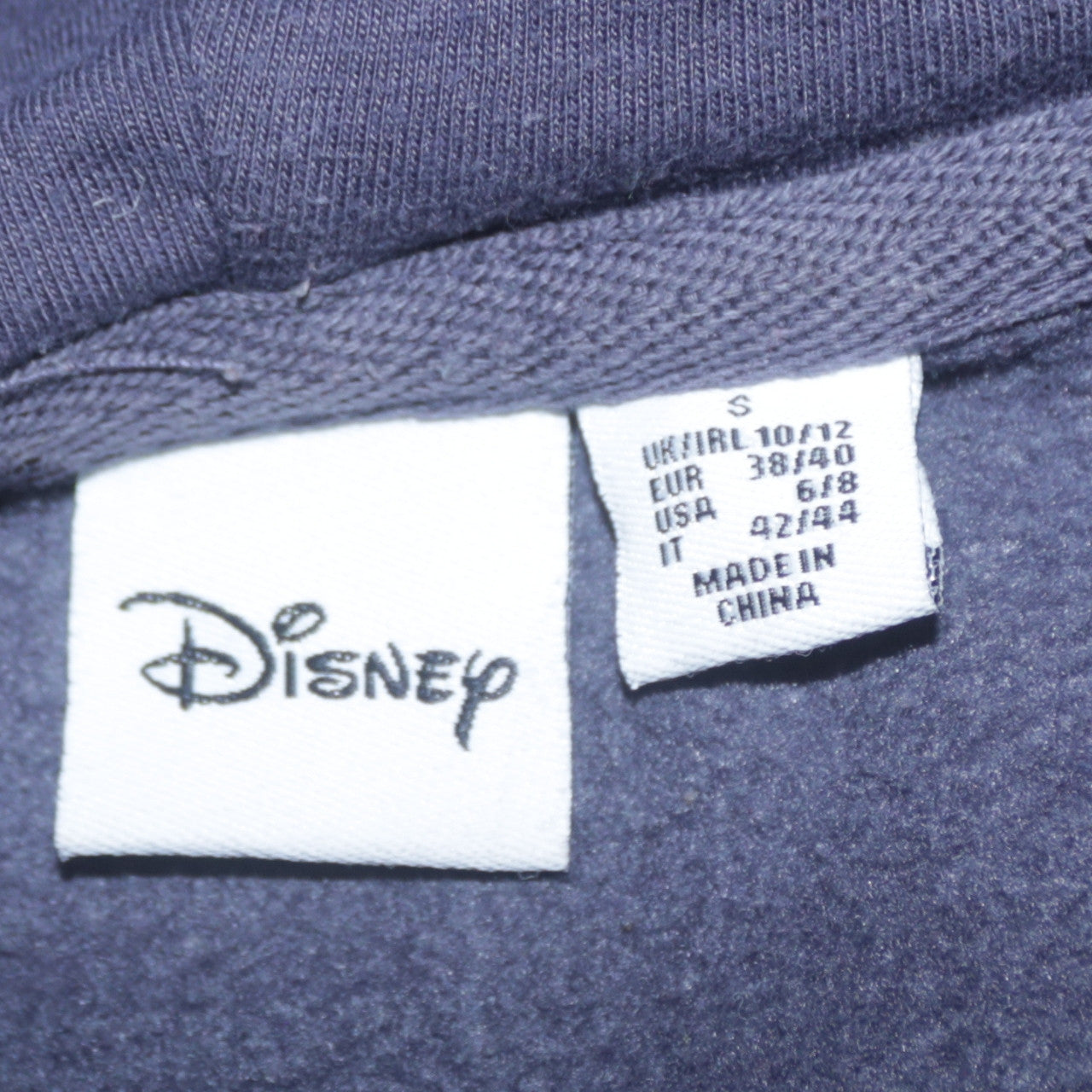 Disney Primark Cares Womens Blue Dumbo Hooded Pullover Hoodie Size 10/12