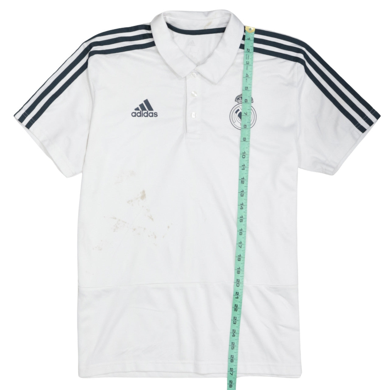 Adidas Men’s White Real Madrid Polo Shirt L Football Training Top