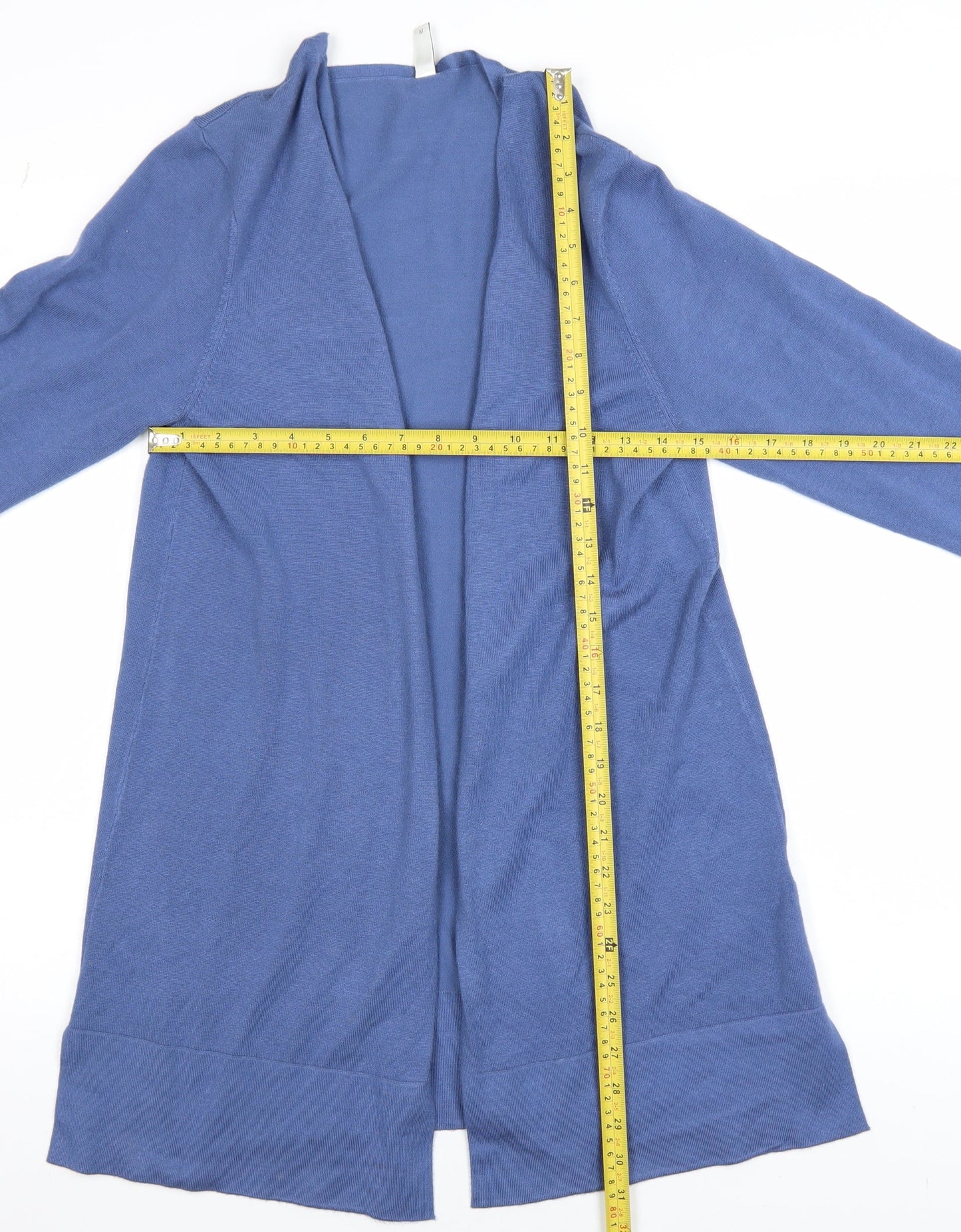 Soya Concept Women's Blue Long Sleeve Open Knit Cardigan M