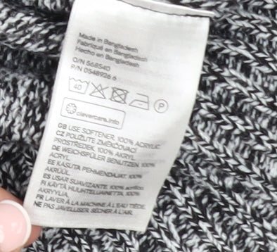 H&M Divided Women's Grey Knit Crew Neck Jumper Size 8