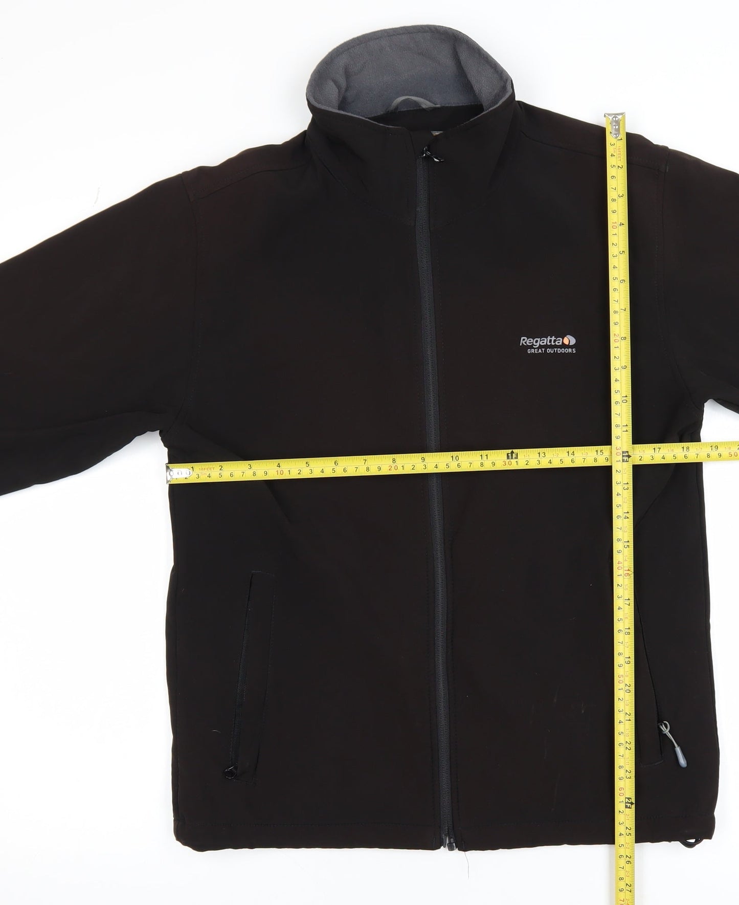 Regatta Men’s Black Softshell Jacket S 38in Windproof Water Resistant