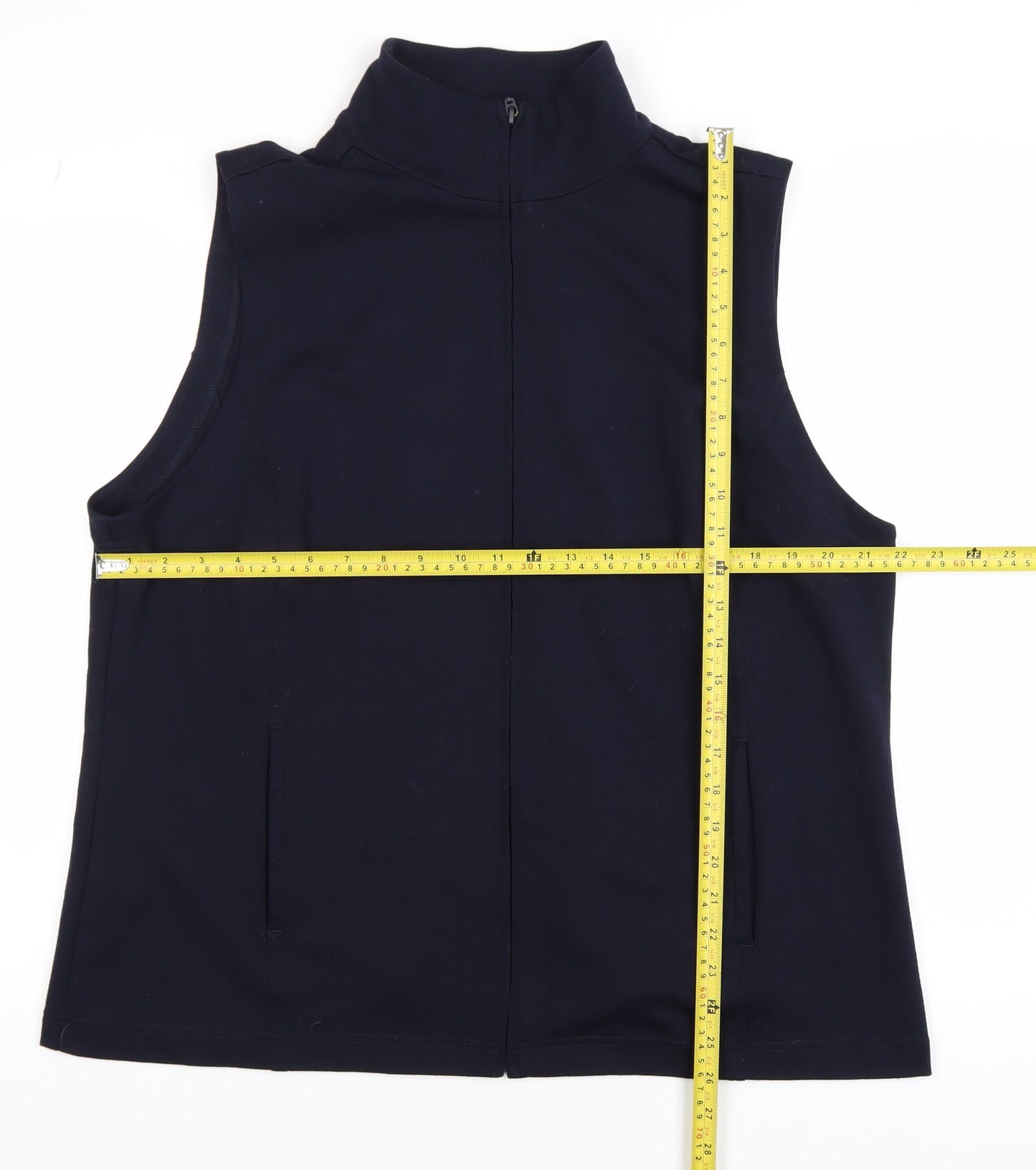 Dash Women's Black Softshell Zip Waistcoat Size 20 Regular Fit