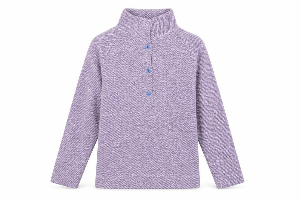 Bella di Notte Women’s Purple Henley Knit Jumper Size 10