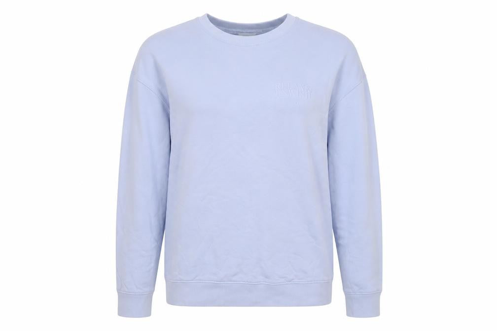 Marks and Spencer Women Blue Relax & Unwind Cotton Crew Neck Sweatshirt Size L