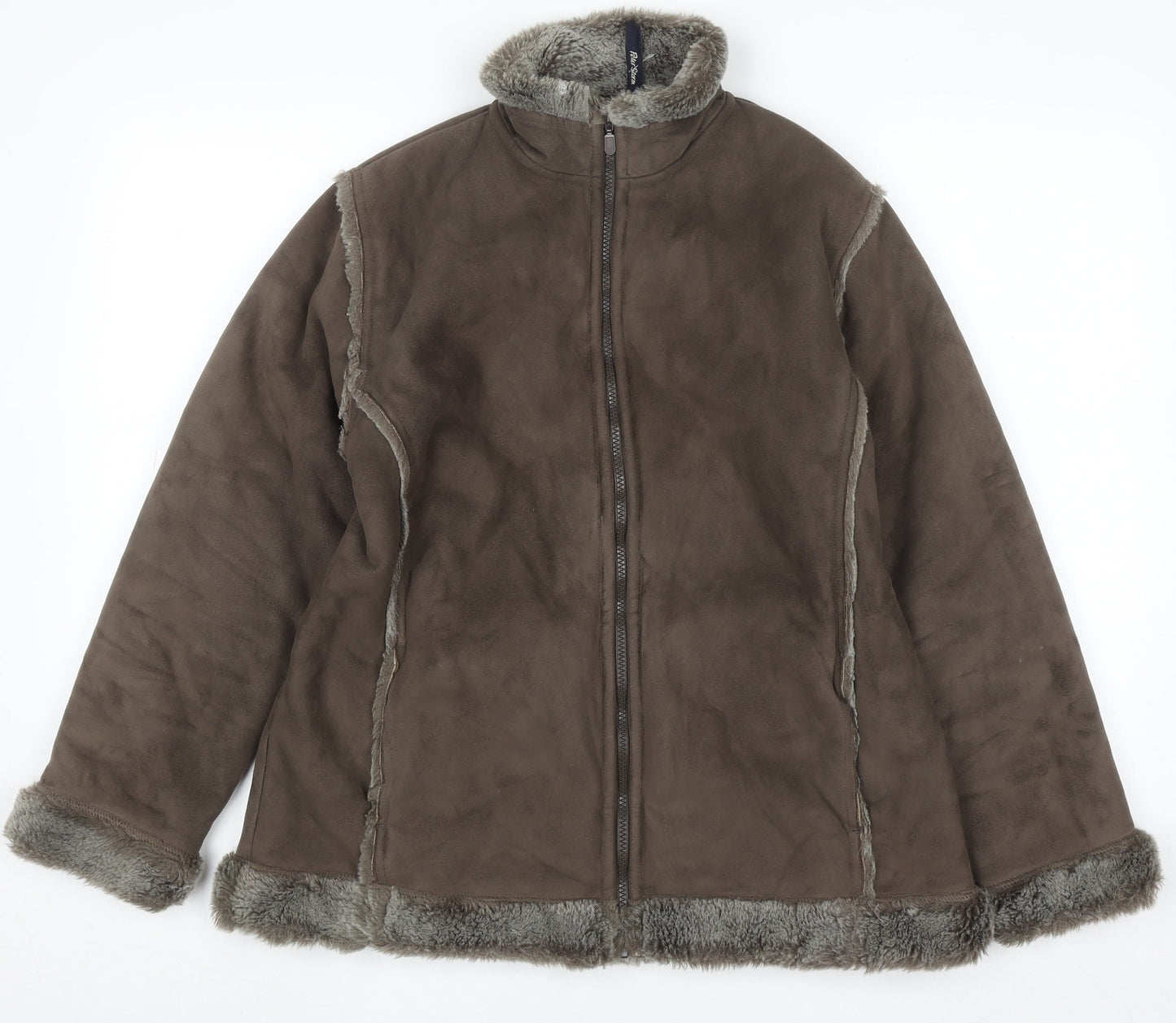 Peter Storm Women's Brown Lined Fleece Jacket Size 14