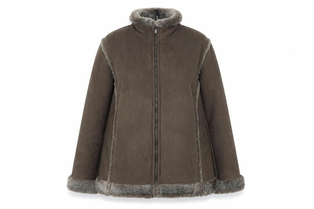 Peter Storm Women's Brown Lined Fleece Jacket Size 14