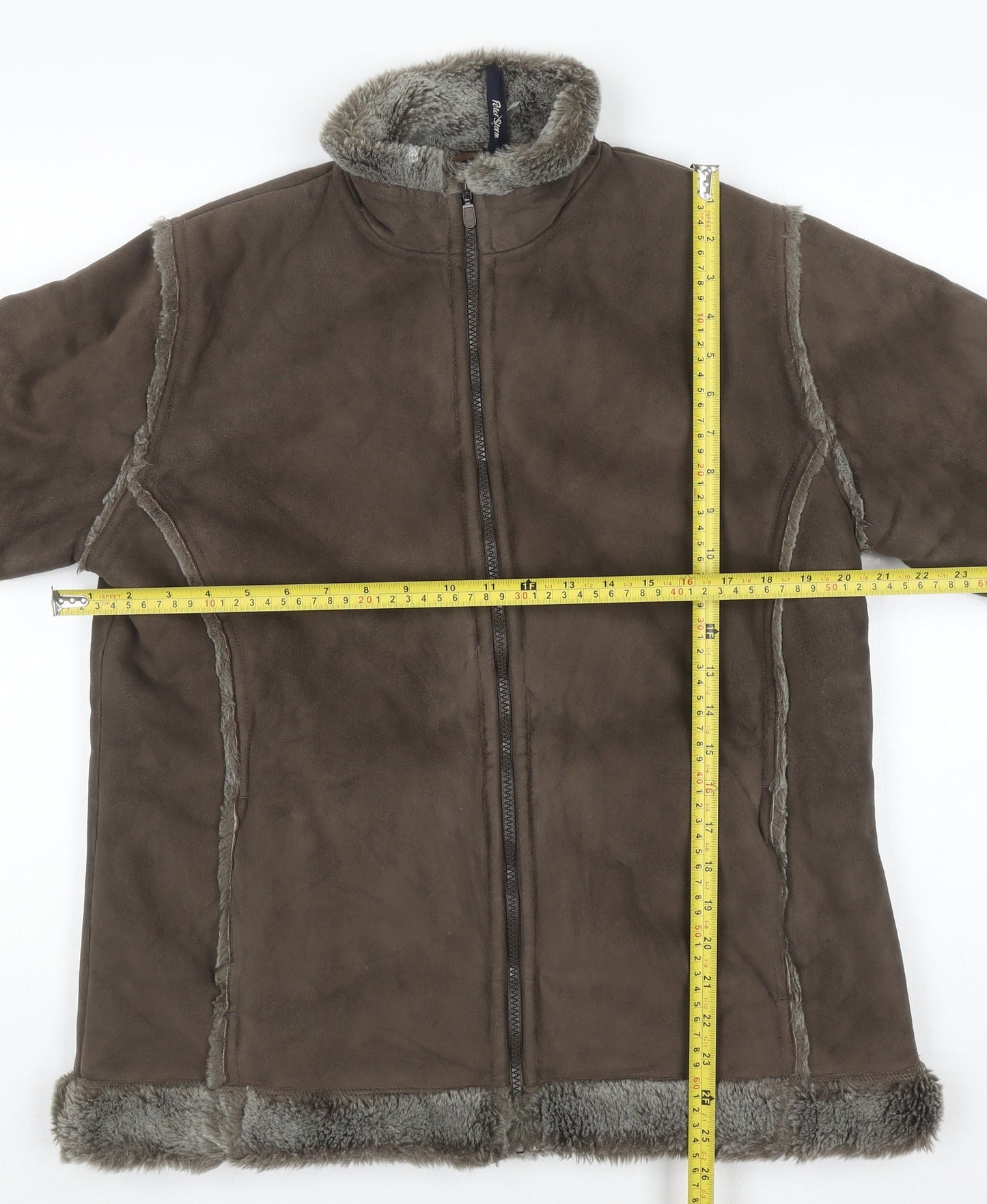 Peter Storm Women's Brown Lined Fleece Jacket Size 14