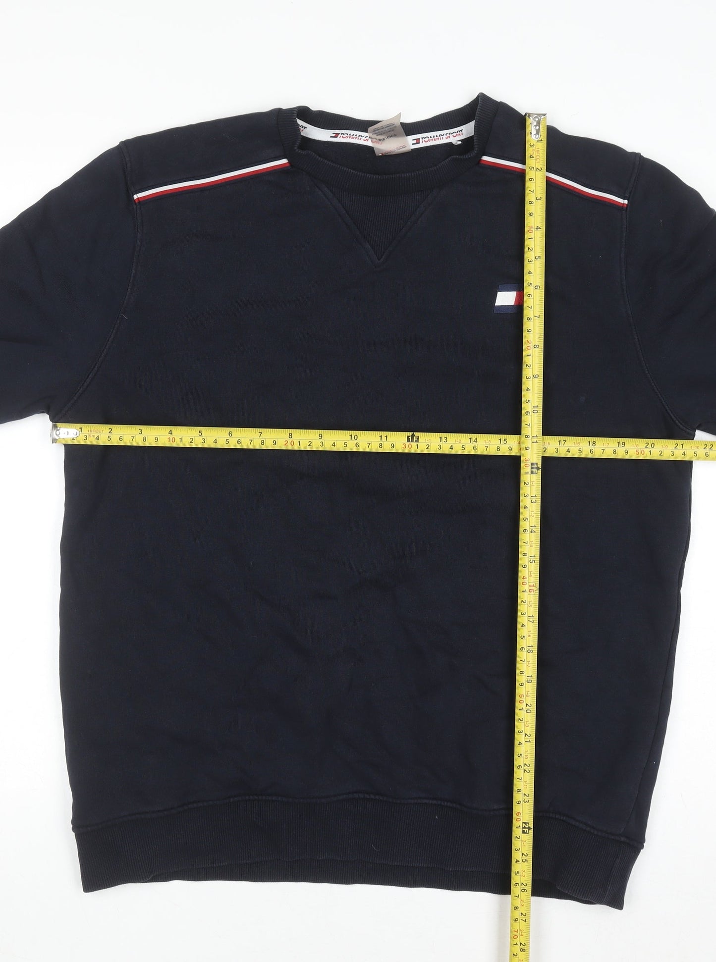 Tommy Sport Men's Blue Crew Neck Pullover Jumper M