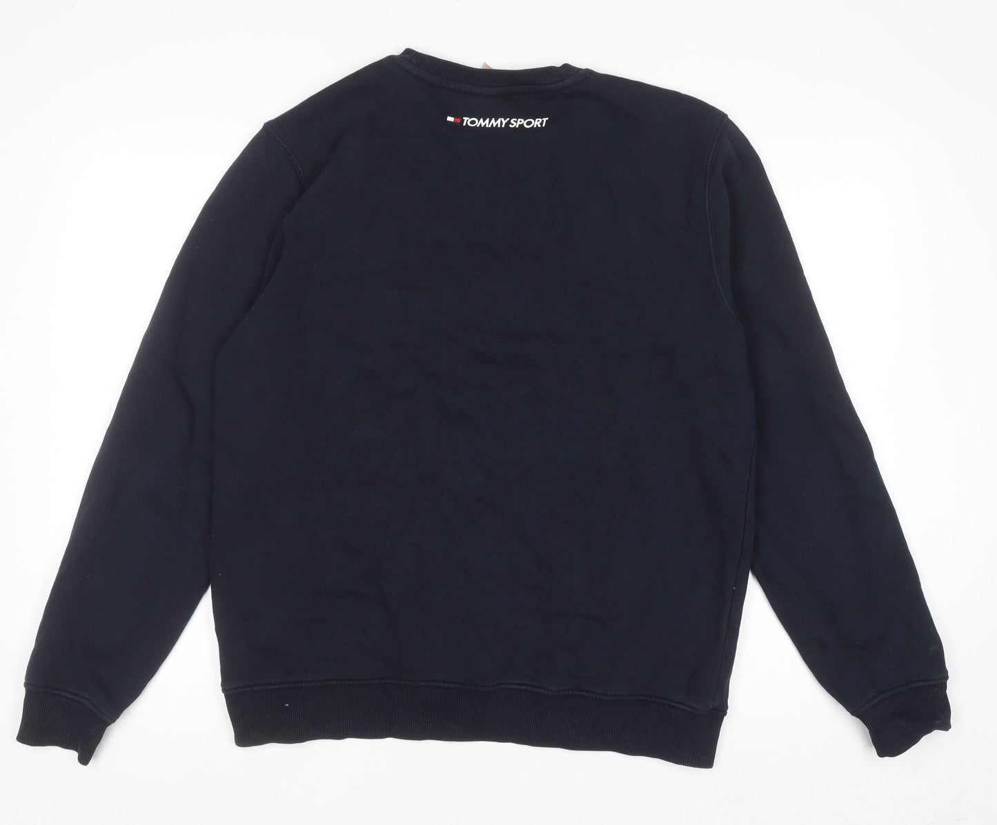 Tommy Sport Men's Blue Crew Neck Pullover Jumper M