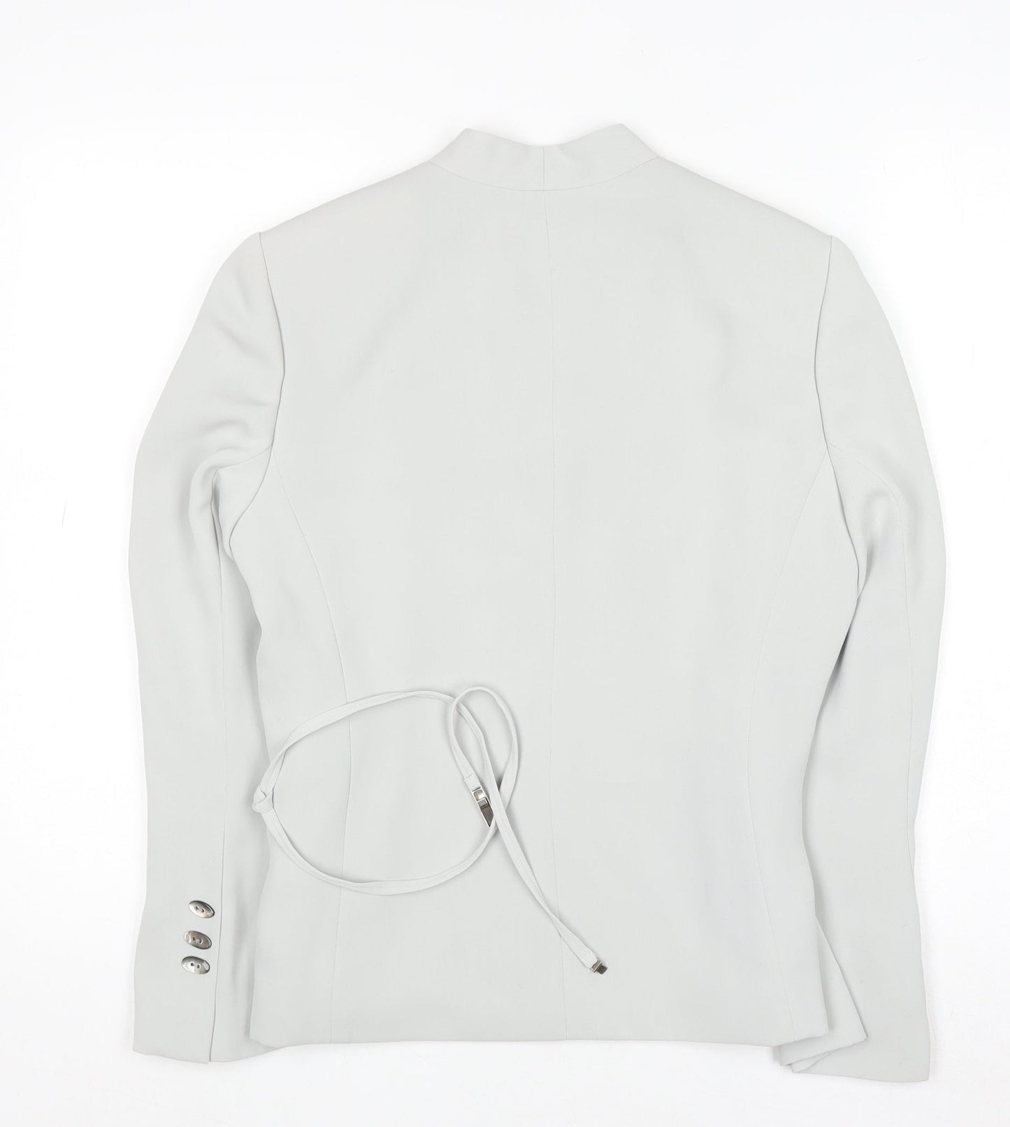 Precis Petite Women's Grey Size 12 Classic Lined Blazer Jacket