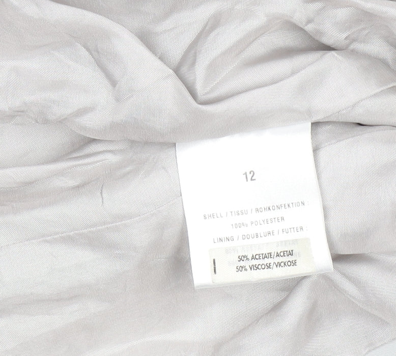 Precis Petite Women's Grey Size 12 Classic Lined Blazer Jacket