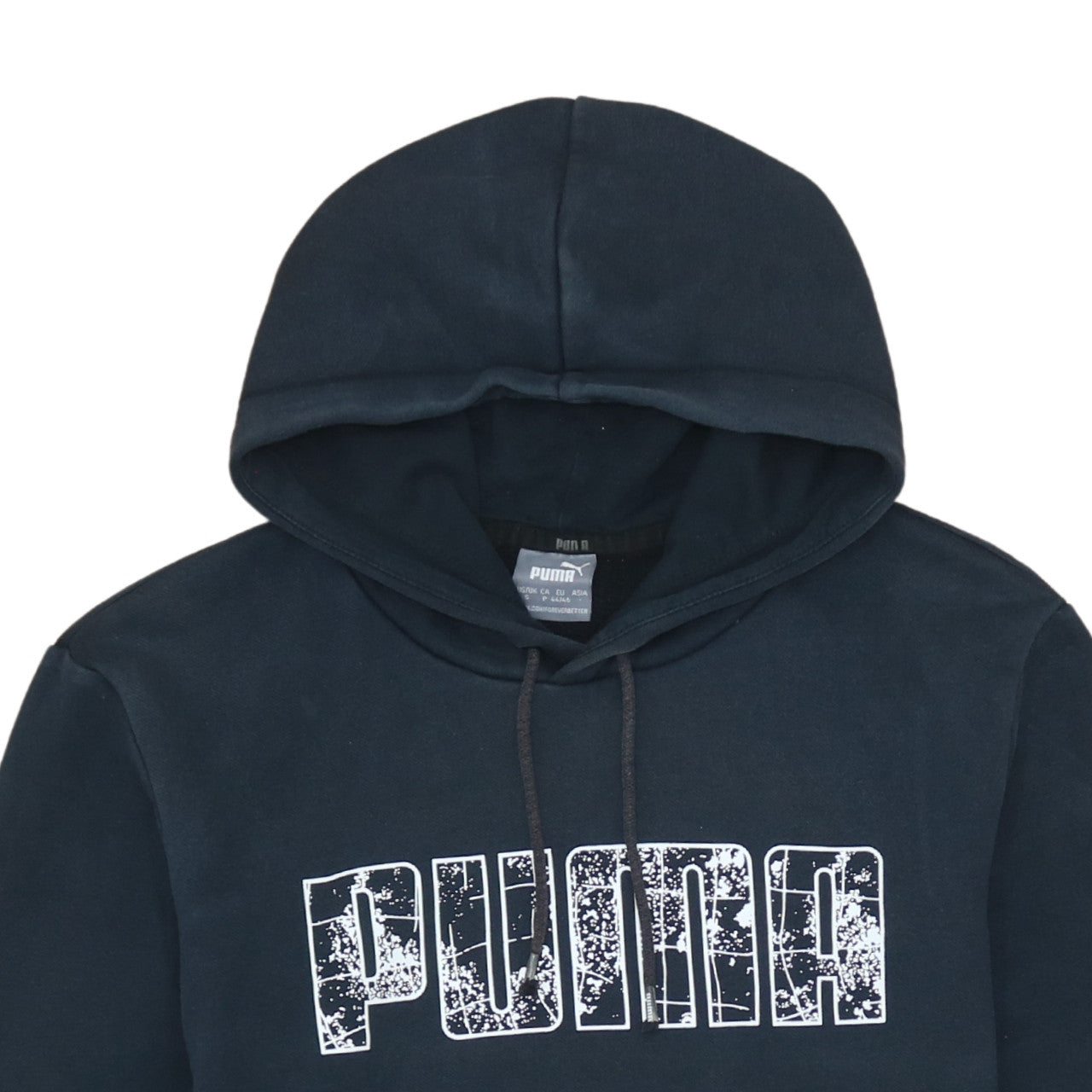 Puma Men's Black Pullover Hoodie Small Graphic Print Hoodie