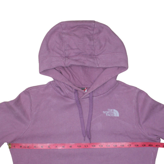 The North Face Womens Purple Pullover Hoodie Medium Cotton Casual