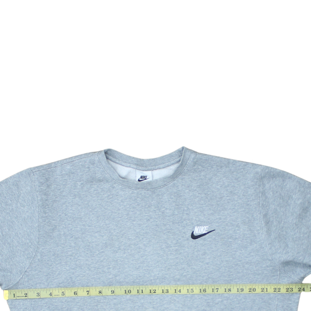 Nike Men's Grey Logo Crew Neck Pullover Sweatshirt M