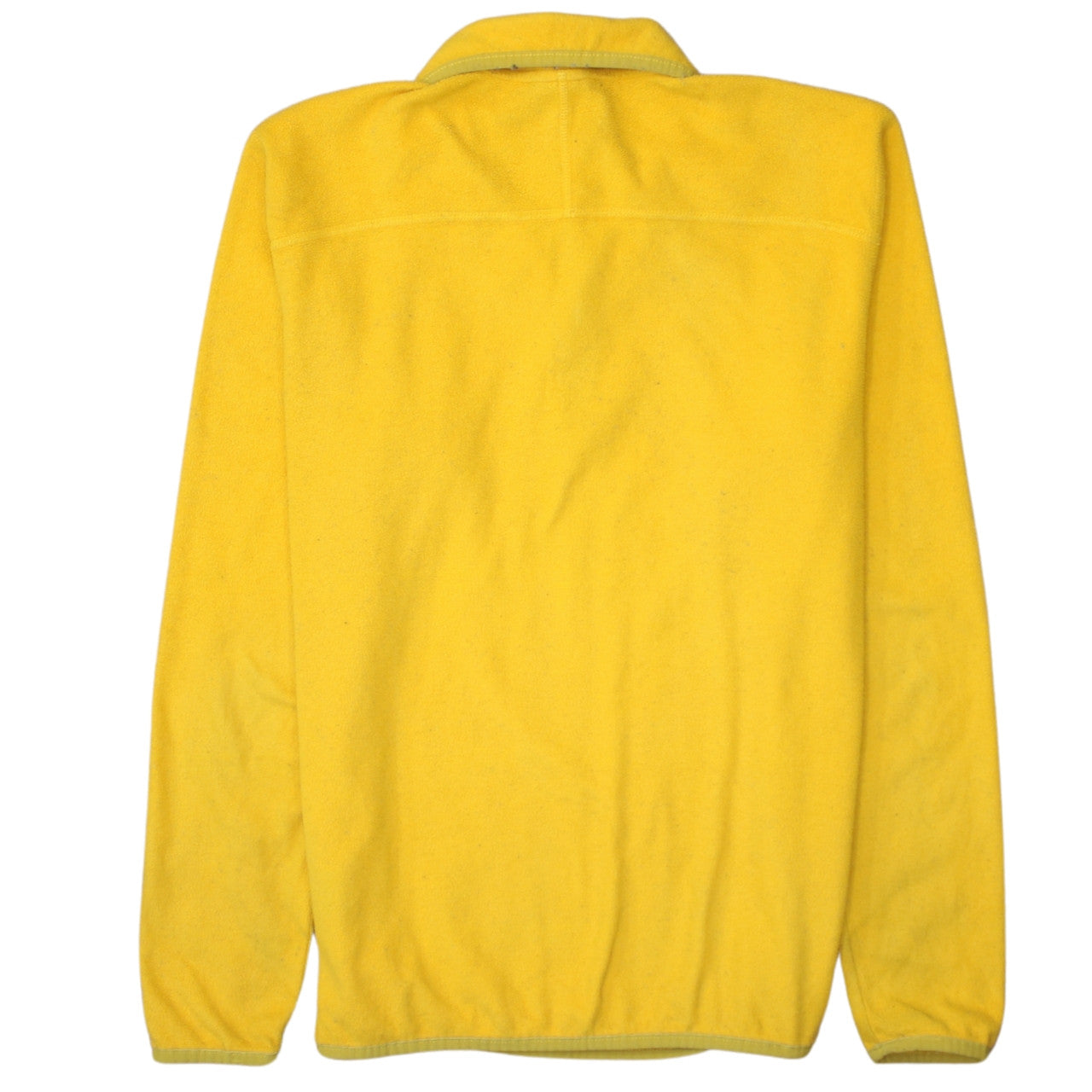 The North Face Men's Yellow Fleece 1/4 Zip Pullover Sweatshirt S