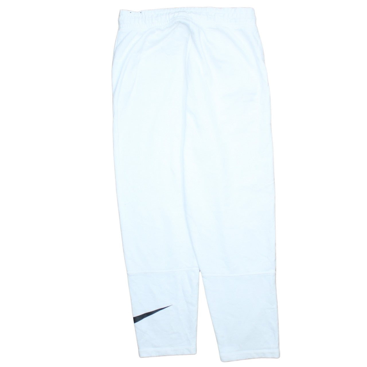 Nike Men’s White Jogger Sweatpants M Regular Fit Fleece Activewear
