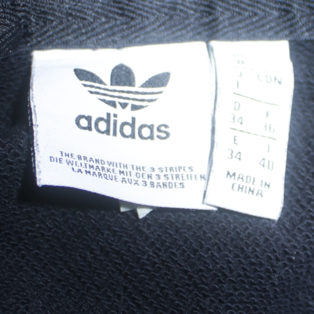 Adidas Women Black Multicoloured Hoodie Size 8 Pullover Logo Hooded