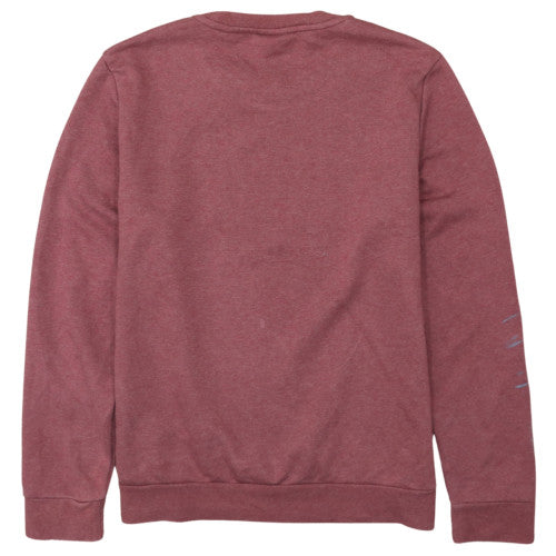 Adidas Womens Burgundy Crew Neck Pullover Sweatshirt Size L