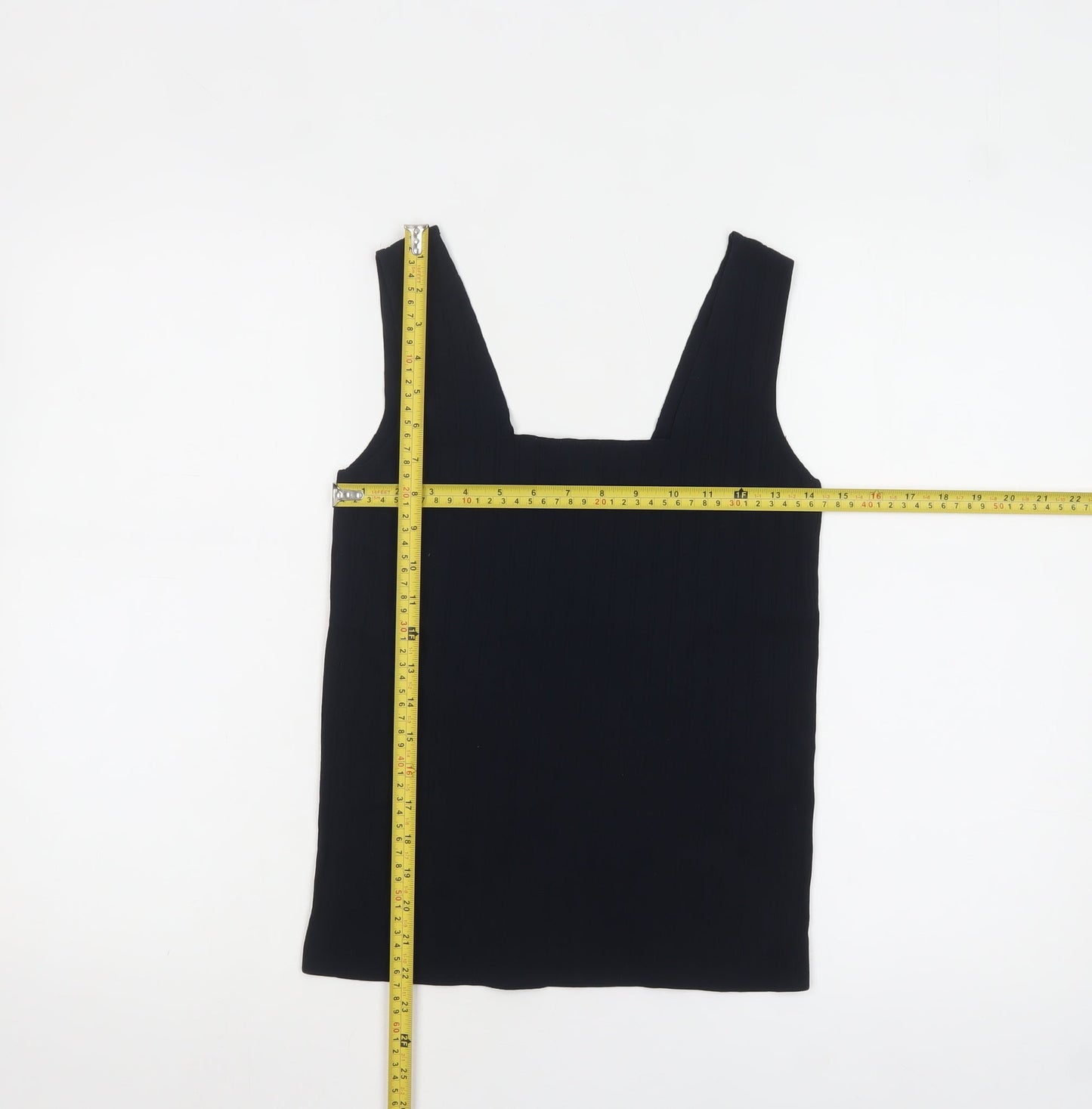 Marks and Spencer Womens Black Knit Tank Top Size 12