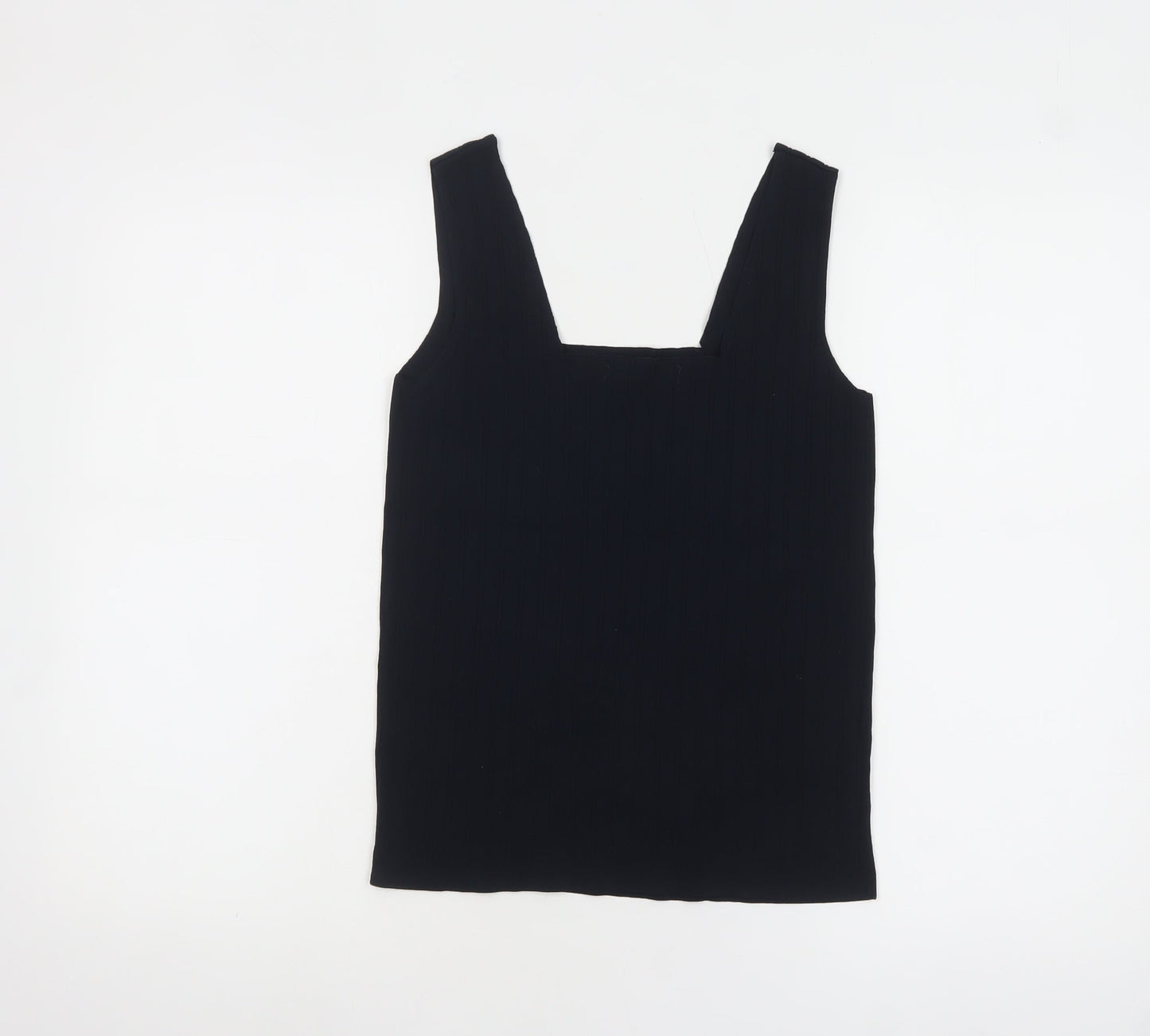Marks and Spencer Womens Black Knit Tank Top Size 12