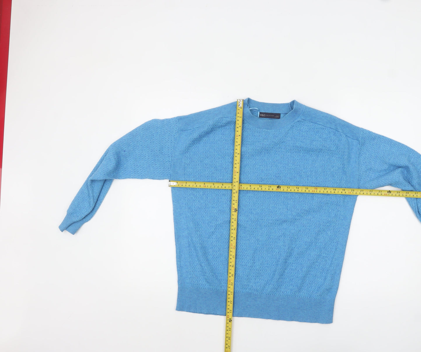 Marks and Spencer Women’s Blue Knit Crew Neck Pullover Jumper M