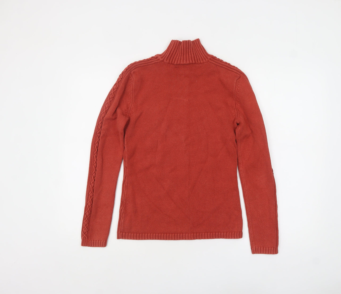 Principles Women’s Red Roll Neck Cotton Jumper Size 12