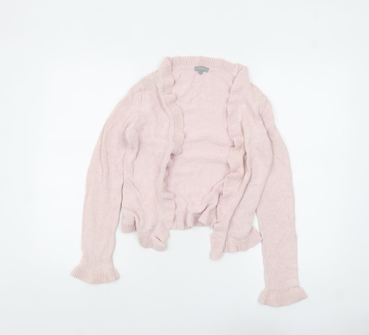Marks and Spencer Per Una Women's Pink Ruffle Cardigan Size S