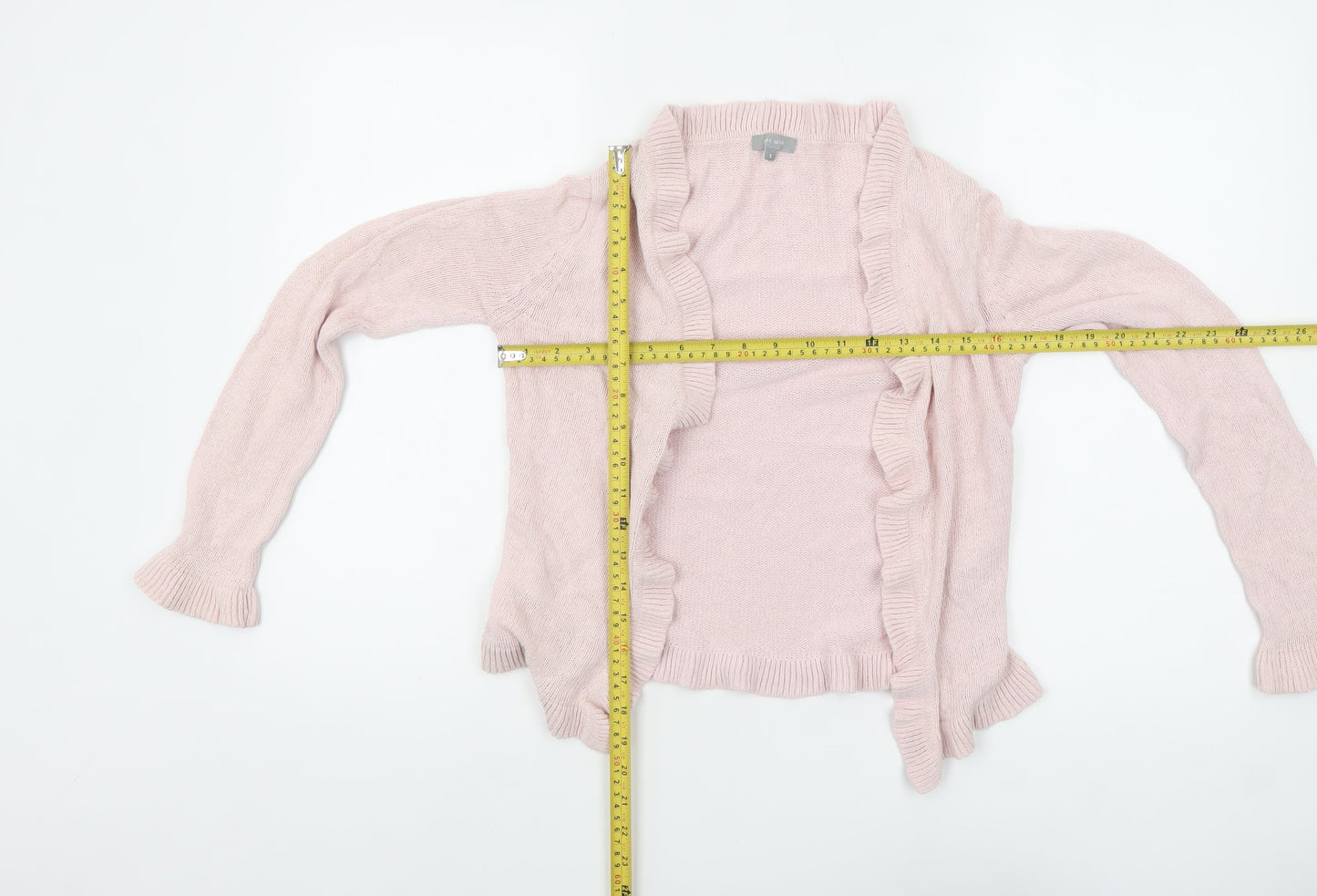 Marks and Spencer Per Una Women's Pink Ruffle Cardigan Size S