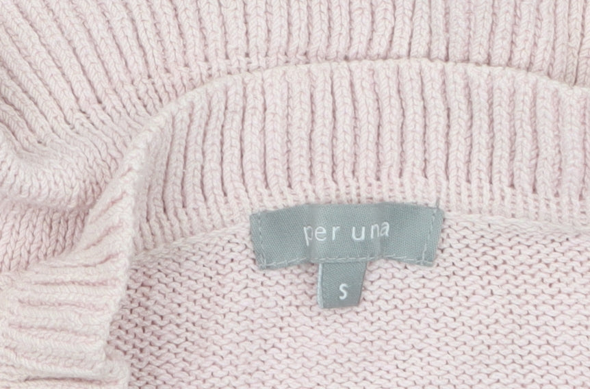 Marks and Spencer Per Una Women's Pink Ruffle Cardigan Size S