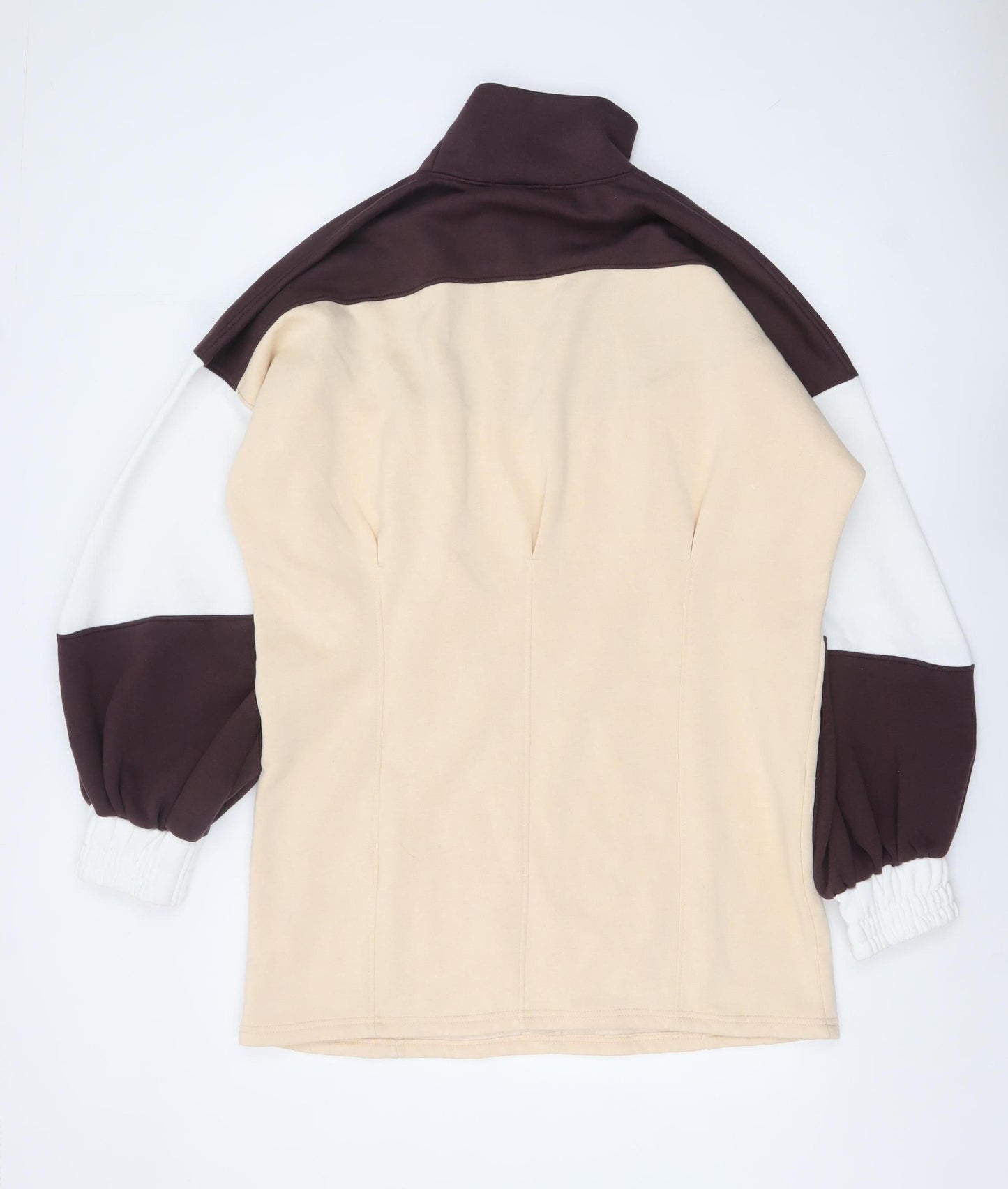 Missguided Women’s Beige Colourblock T-Shirt Dress UK 8 Tall