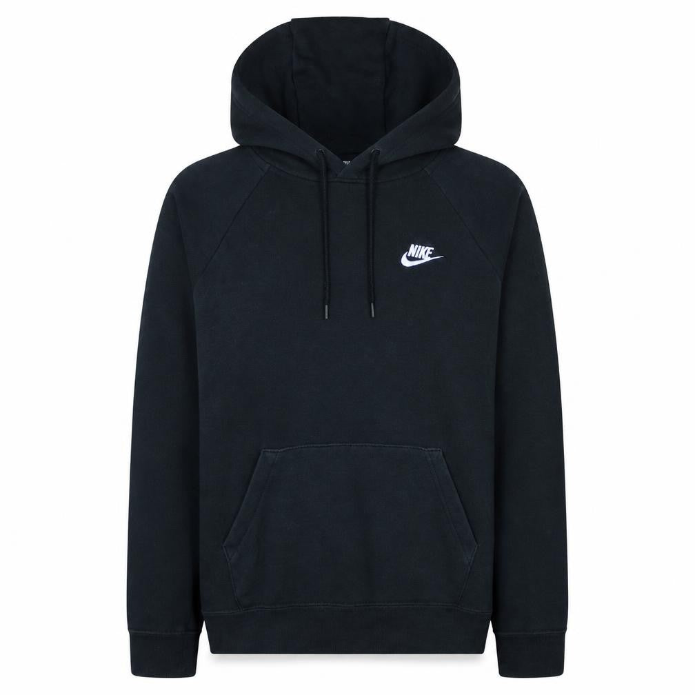 Nike Mens Black Pullover Hoodie Small Regular Fit Fleece Sweatshirt